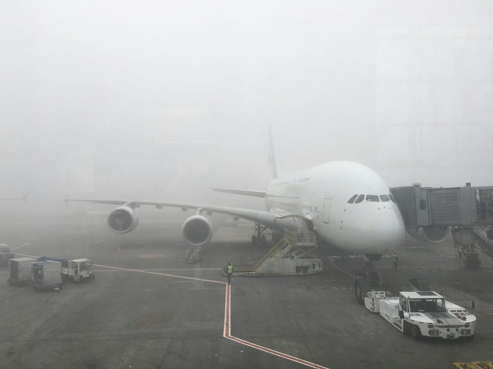Foggy airport.