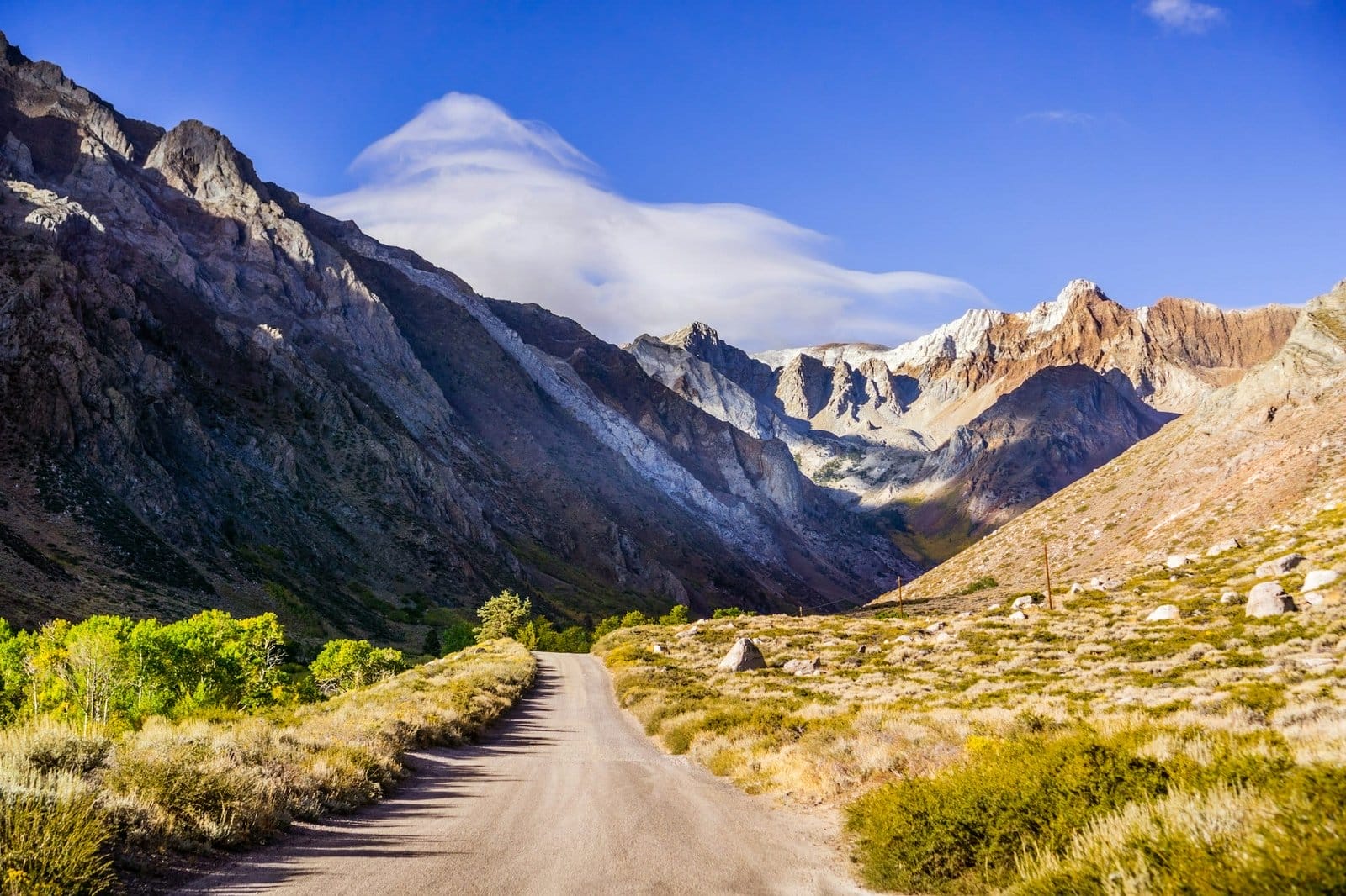 Alpine landscape in Sierra Nevada mountains