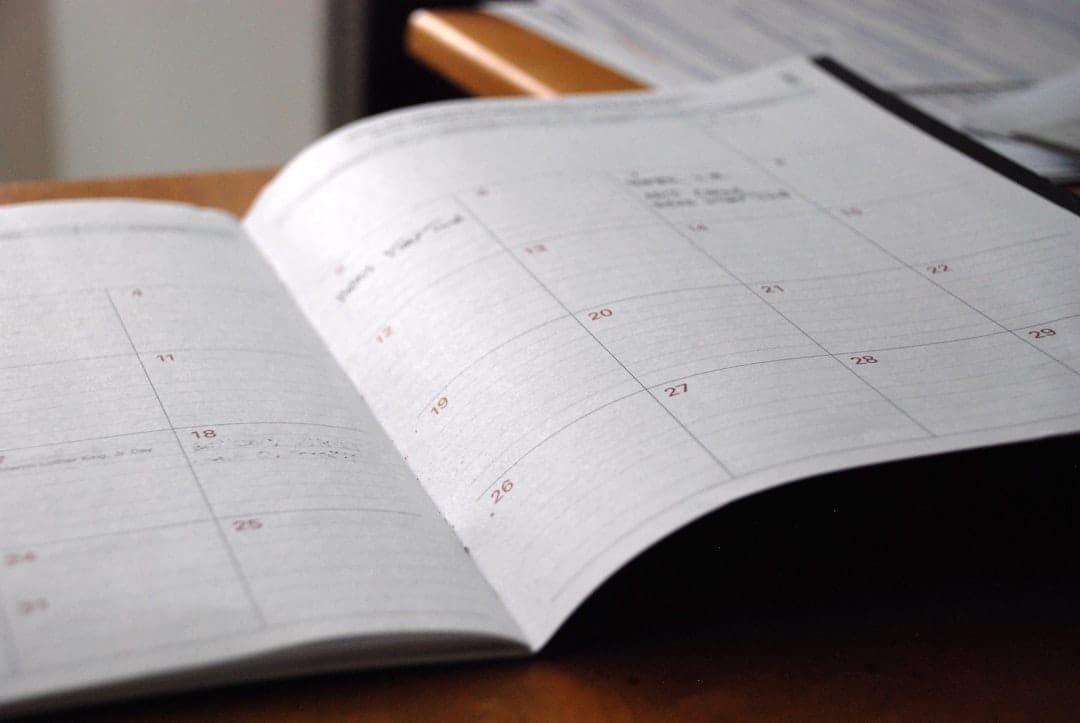 Photo Flight calendar