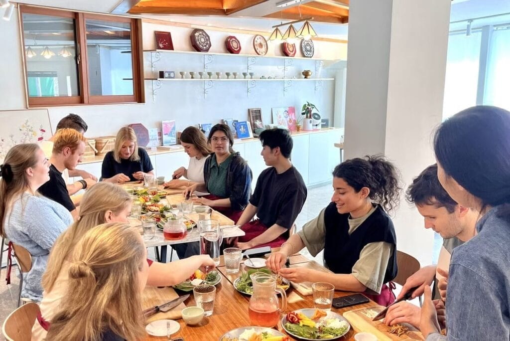 Aula de cozinha coreana com almoço em Seul 
