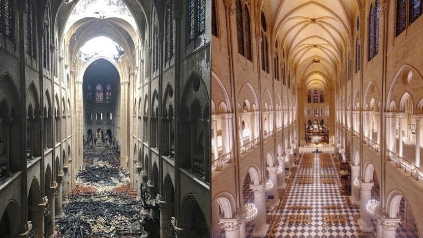 Restauração completa: Notre Dame revela sua nova face após 5 anos