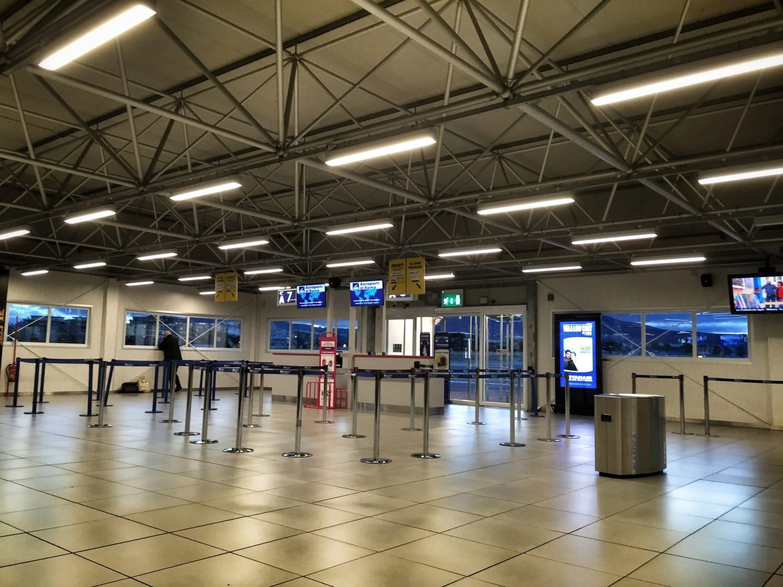 Ciampino airport in Roma