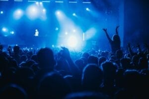 Concert crowd on a music concert