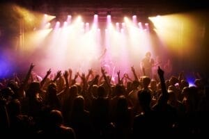 Feeling the concert vibe