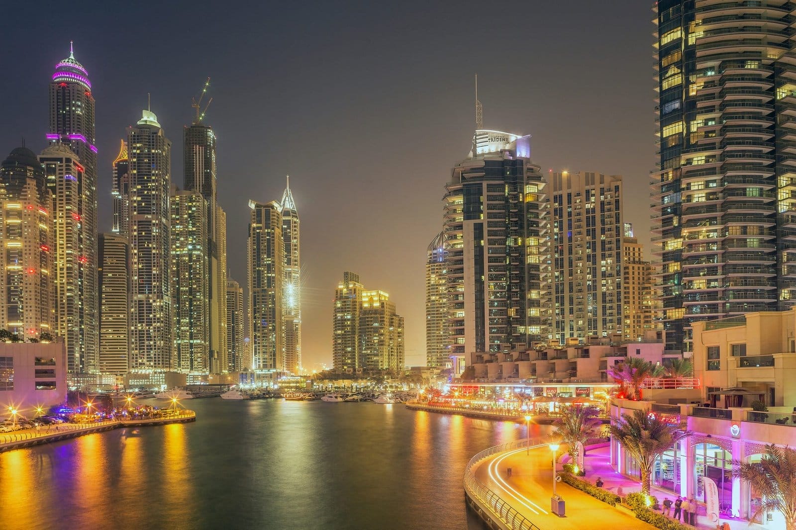 Skyscrapers in Dubai marina, Dubai, United Arab Emirates