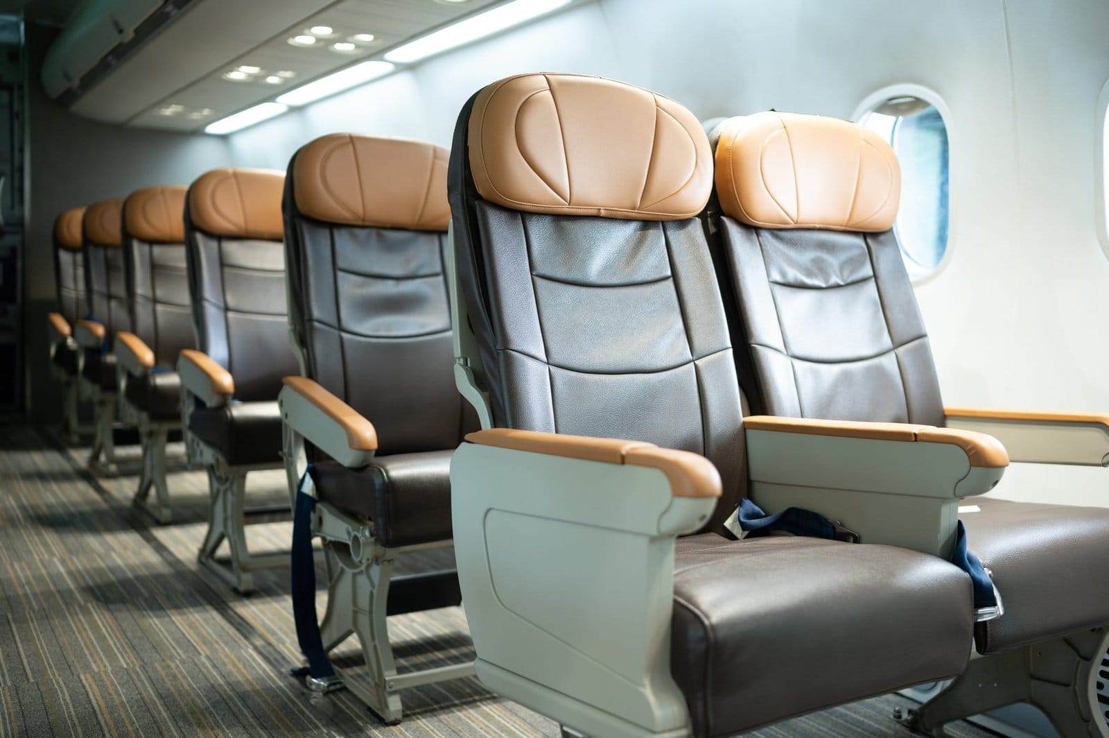 Passenger's seat on an airplane