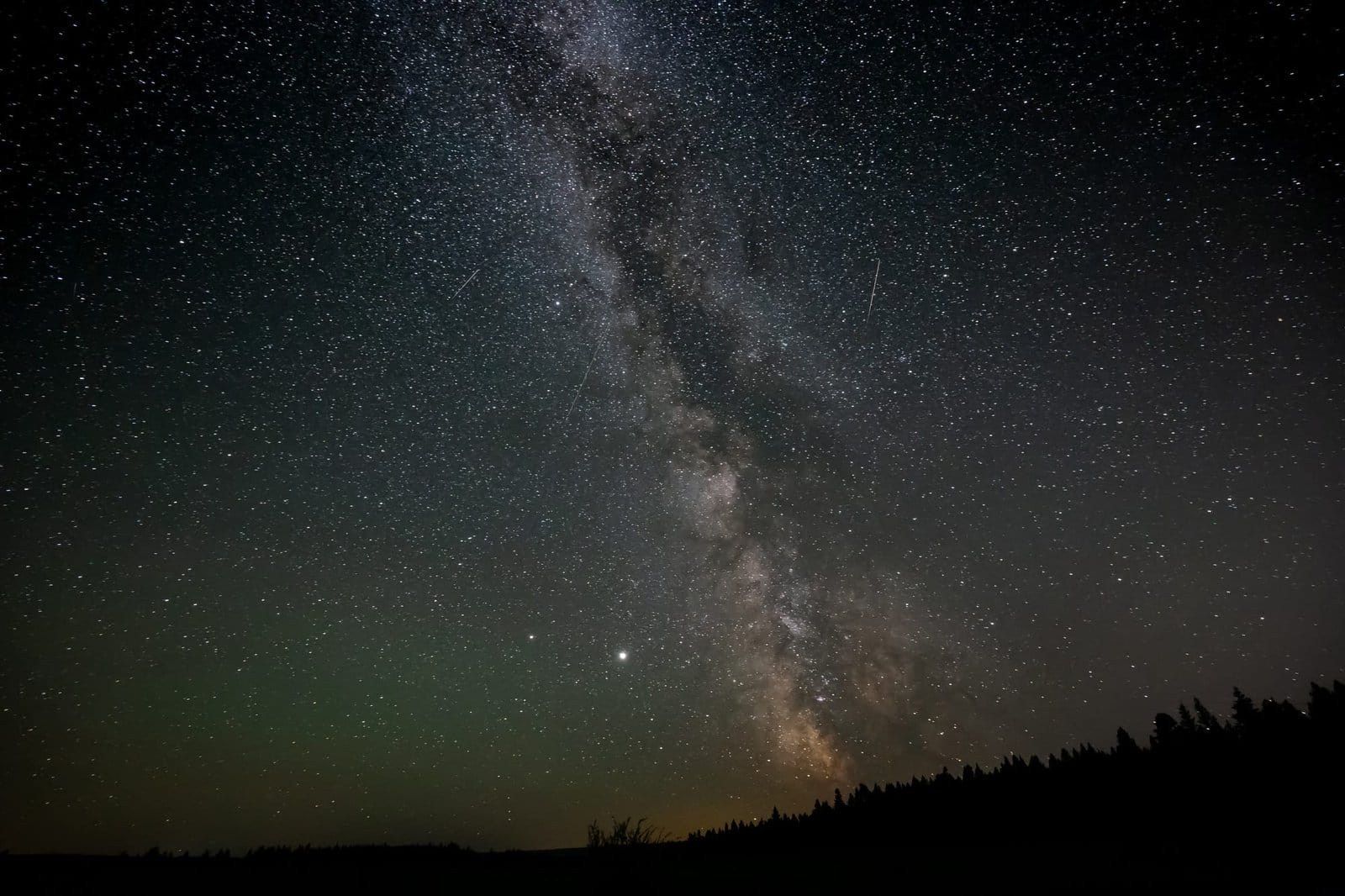 Milky Way and Stars Glowing during a Night Sky